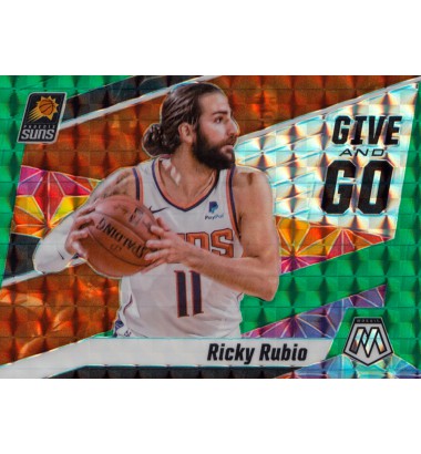Panini Mosaic 2019-2020 Give and Go Green Ricky Rubio (Phoenix Suns)
